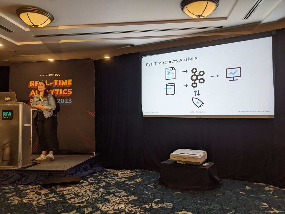 Wrapping up the day listening to the amazing <a href="/TheDanicaFine/">Danica Fine</a> talk about real time survey analysis at #RTASummit