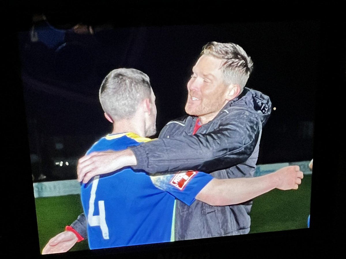 thejakewhiteley's tweet photo. What it meant to @SpaldingUnited tonight after they edged one mighty step closer to their dream of playing at #Step3 next season! A 2-1 win over @SportingKhalsa sees #TheTulips travel to face @halesowentownfc on Sat 29/4: KO 3.00pm!… #GoTulips https://t.co/gaw43ENOev