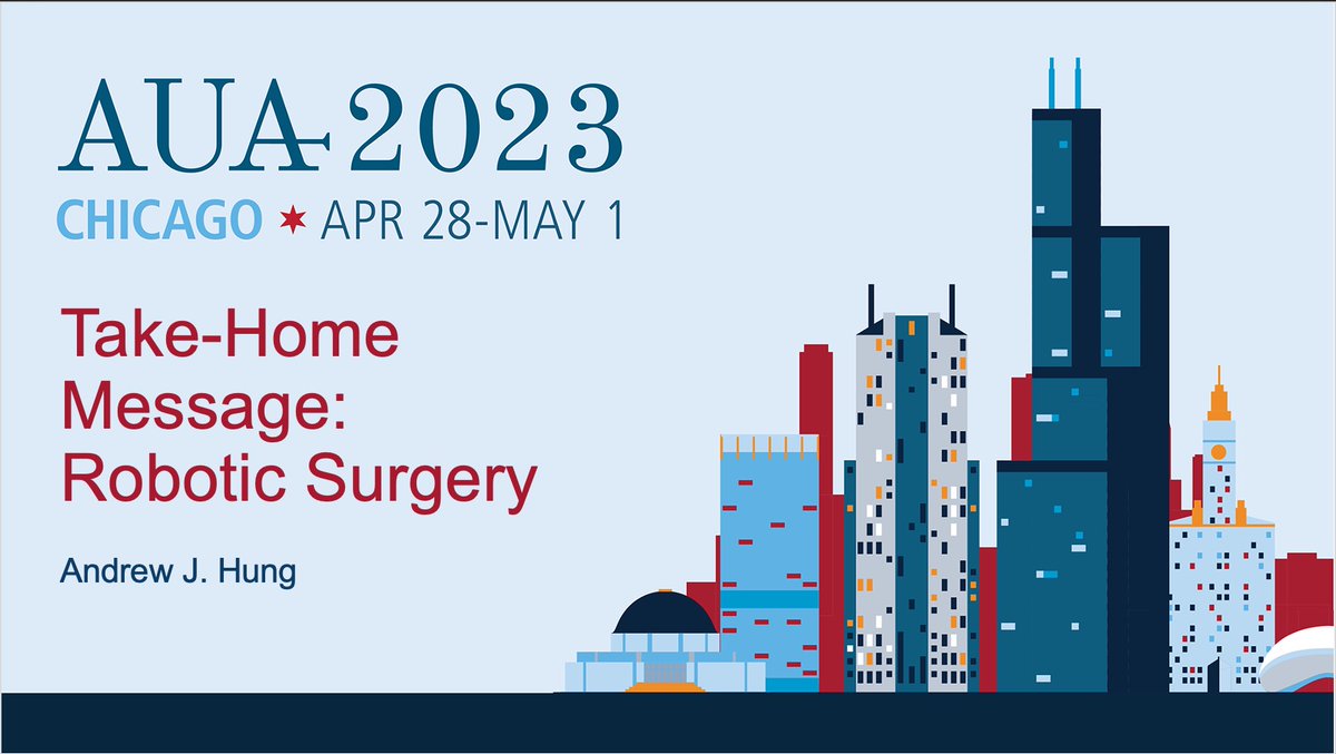 AjhungMD's tweet image. Are you presenting an abstract at #AUA23 on ROBOTIC SURGERY? 🤖🤖🤖

DM with me cool slides, figures, or videos... I am presenting the Take Home Messages for Robotic Surgery on Monday&apos;s PM plenary session

#SinglePort 
#NewRobots
#AugmentedReality 
#SurgicalAI  

@AmerUrological