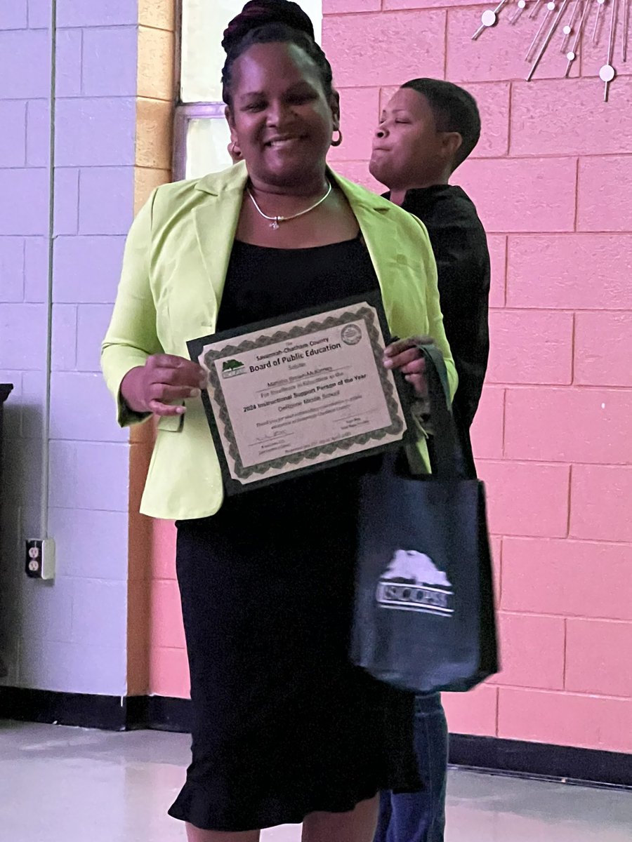 Congratulations <a href="/1009Dolphins/">Derenne Middle School</a> ISPY! Ms. McKinney Brown is the glue that keeps us all together! <a href="/SCCPSS/">Savannah-Chatham County Public Schools</a>