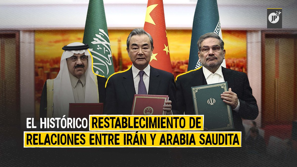 🇮🇷🇸🇦 Tras años de complejas relaciones, dos de las naciones más  poderosas de Medio Oriente han retomado el camino del diálogo.  

La mediadora ha sido China, cuya influencia global parece despertar en  varios países la confianza y el deseo por sumarse a la propuesta  multipolar.