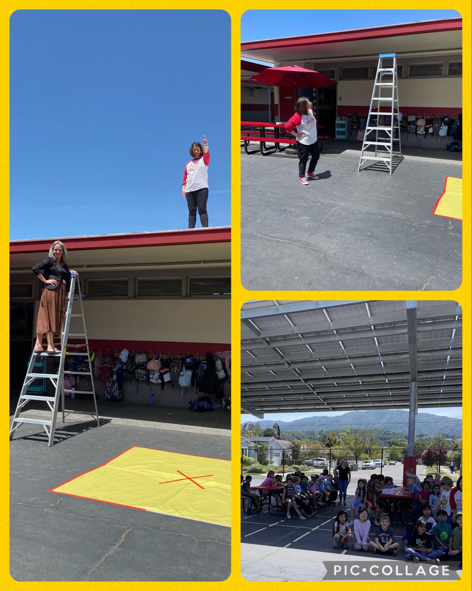 What a lovely day to be on the roof with <a href="/mary_katayama/">Mary Katayama</a>! About half our eggs survived the big drop!  Thank you so much to my second grade team for facilitating!