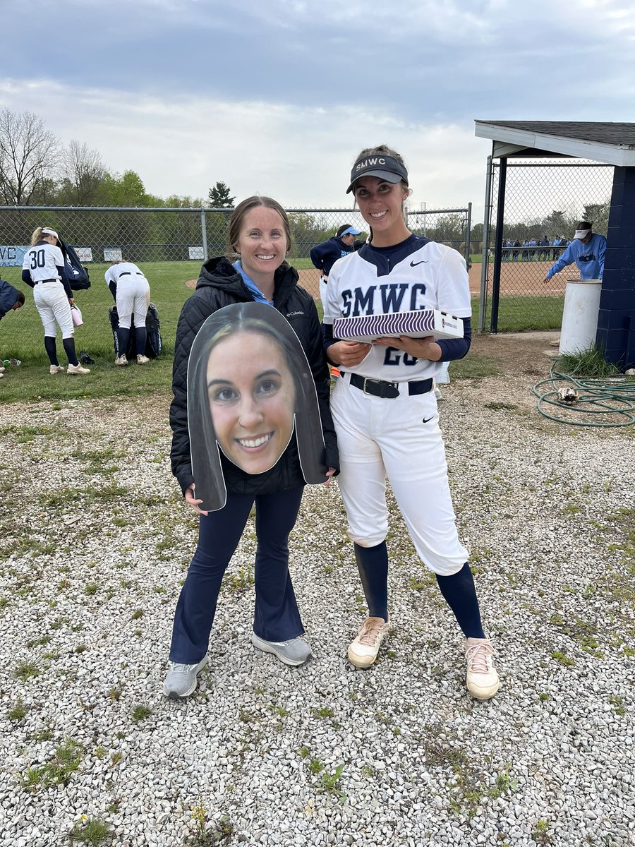 staceyscott51's tweet photo. The LAST home game for @camrynscott_   We have had so much fun watching u play @SMWCsb  Your hard work certainly paid off!!  💙 https://t.co/w5dECz4IxC