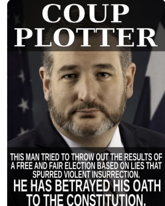 marlene4719's tweet photo. Cruz confided  to Fox’s Maria Bartiromo, his plot to steal the election for tRump and Jack Smith has the tape.   Arrest  this insurrectionist motherf’ and the rest will fall like dominoes https://t.co/W6qxyheVGN