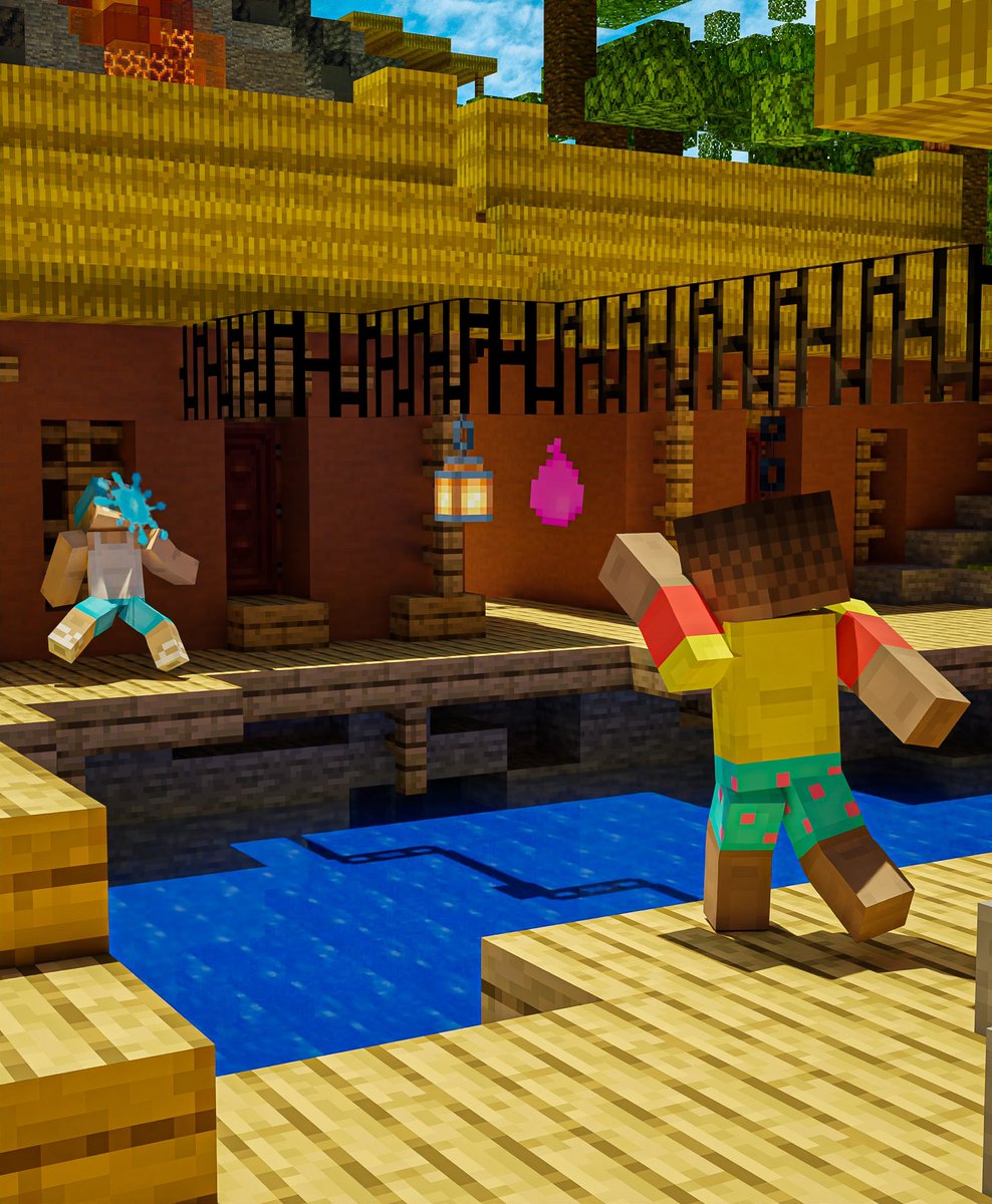 Block_Perfect's tweet image. NEW MAP RELEASE🏝️‼️ Get Aqua Park on the Minecraft Marketplace now!  tinyurl.com/32putbsx