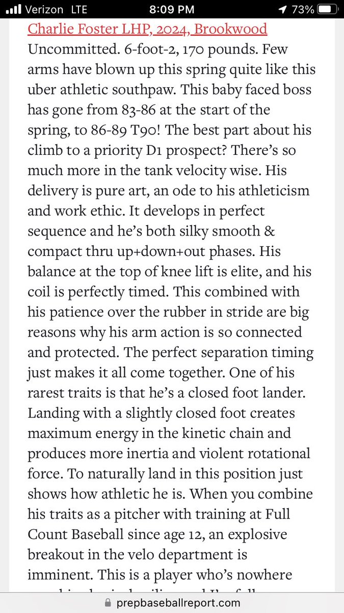 charliefoster05's tweet photo. Thank you for the write up!
@JGoetzPBR @PBRGeorgia @FullCountGA @AL0nz023 https://t.co/8Ajxl5NgXS