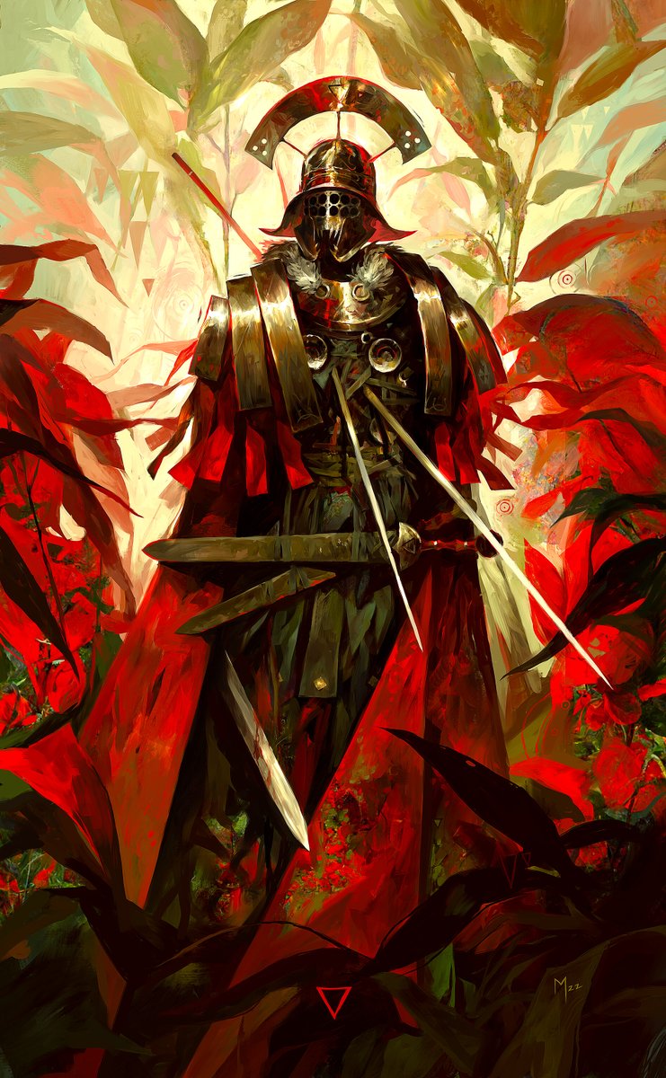 Procreate's tweet photo. Hoist your banners, because if there's art worth rallying to battle for, it's @DominikMayerArt's epic scenes. Striking color motiffs and bold shapes create some rich storytelling. 🛡 #procreate https://t.co/FaEm9ohNrD