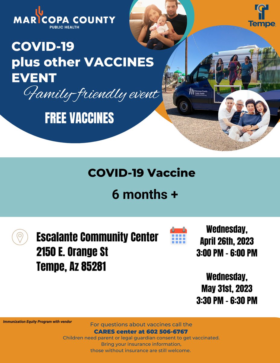 Rosario Strano 🍊 on Twitter "RT Maricopahealth Free vaccinations are