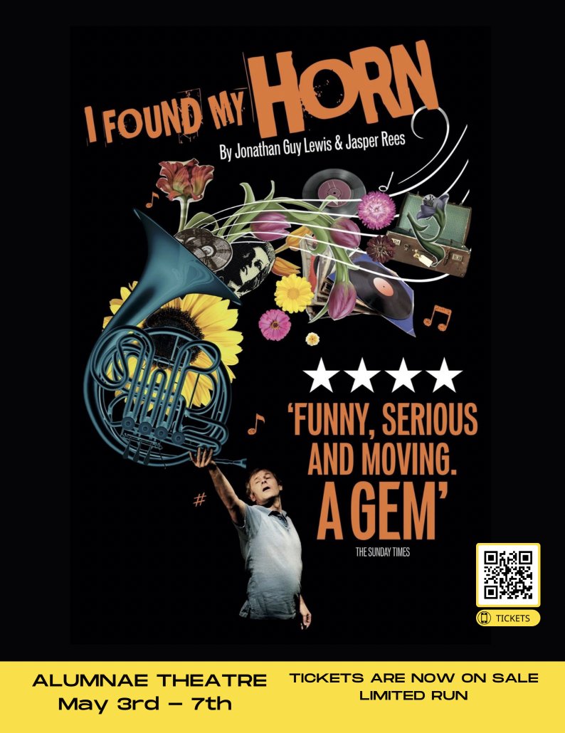 Looking for a good time? I Found My Horn is being performed for 5 nights only, starting May 3 @
@alumnaetheatre. Theatre fans, horn fans, come on down!  For details and tickets, visit: ifoundmyhorn.com #torontotheatre #toronto #eventsintoronto #frenchhorn
@TalkShopMedia
