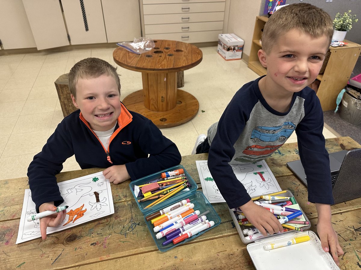 Cartycrew's tweet image. D is for dinosaurs and the new best day of school ever! 🦖