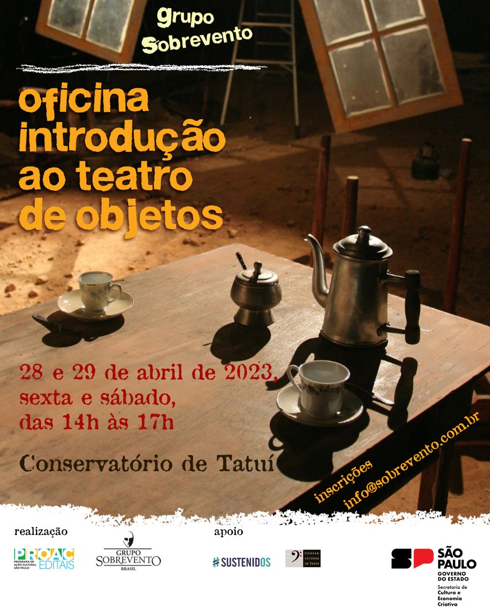 Projeto Escombros chega a Tatuí com apresentações, debates e oficina. Tudo grátis no <a href="/musicatatui/">Conservatório de Tatuí</a> 
<a href="/CulturaSP/">Secretaria da Cultura, Economia e Indústria</a> #proac2022