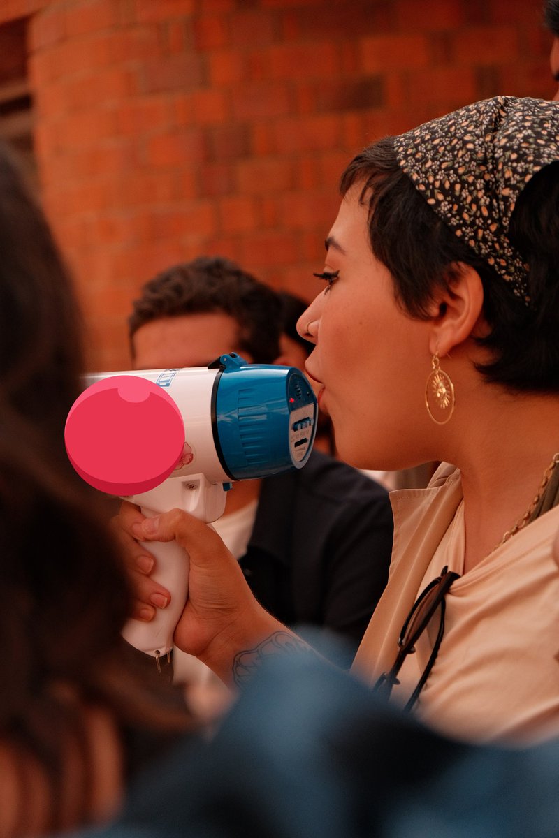 Demostración estudiantil frente a rectoria en la ibero 26/04/2023