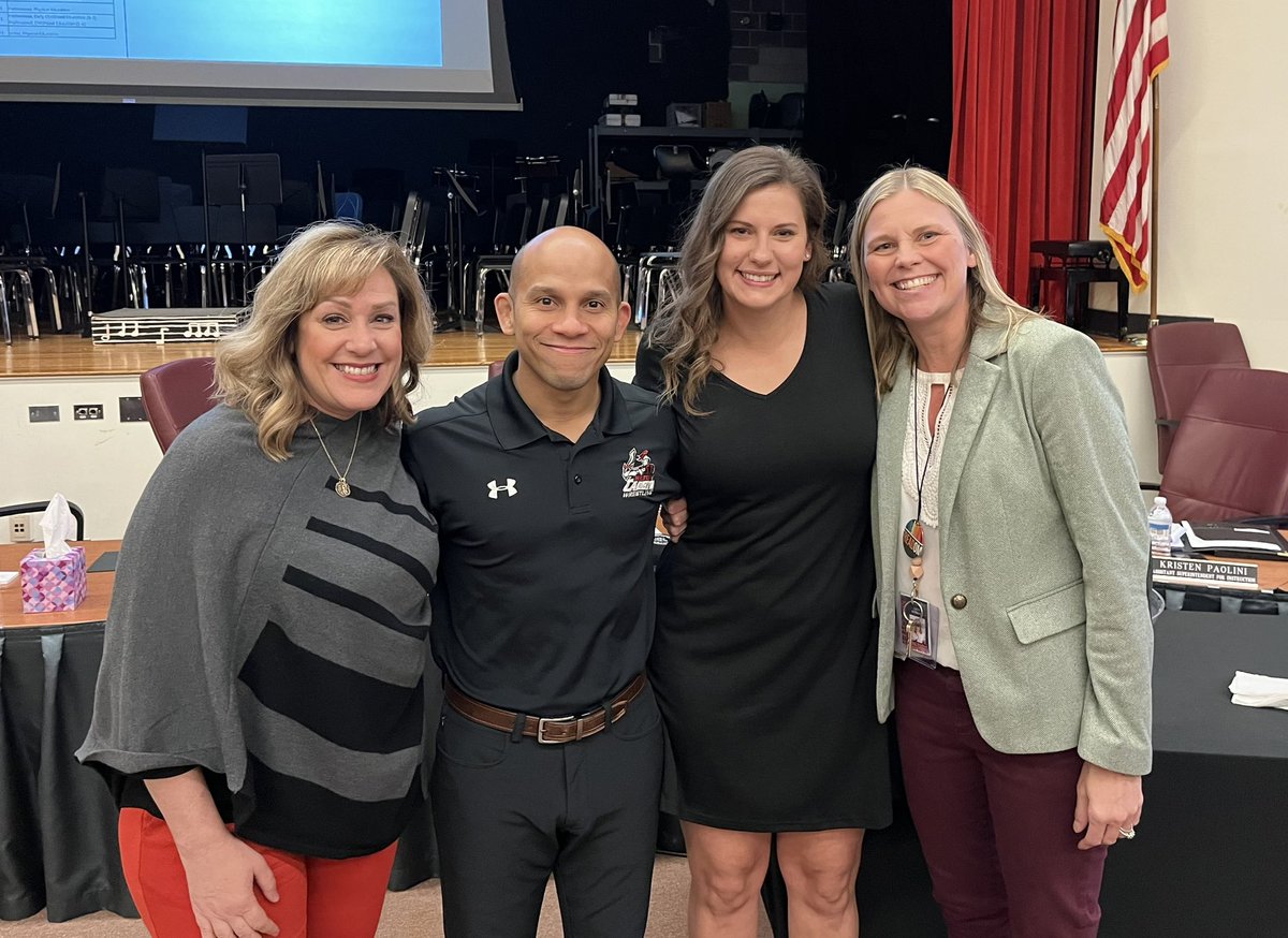 Congratulations to Kristi Farrell, Eric Velez and Eli Towner for receiving tenure in Physical Education tonight at our @HiltonCSD Board Meeting! #TheBig3 #ClassOf2019 #OneCommunity #GoCadets