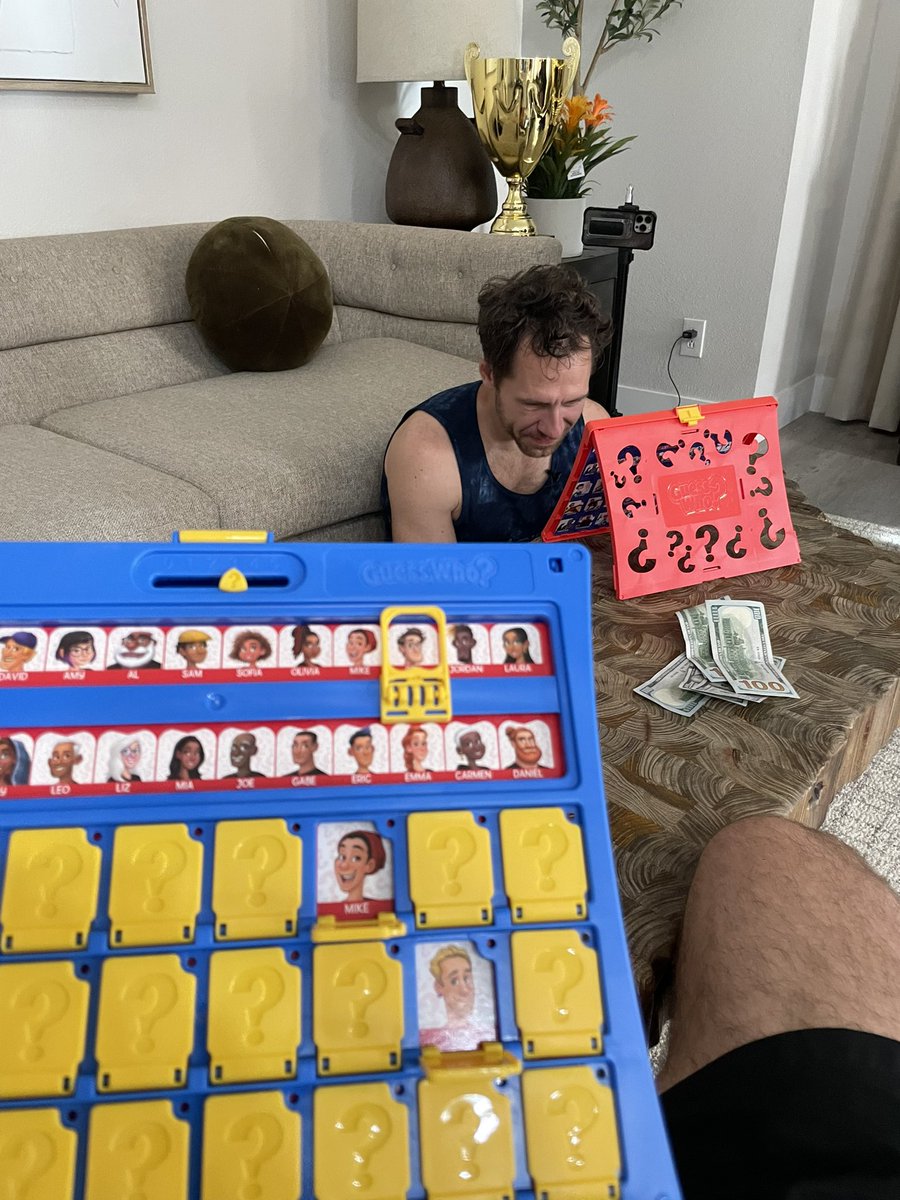 We are now playing guess who for $600