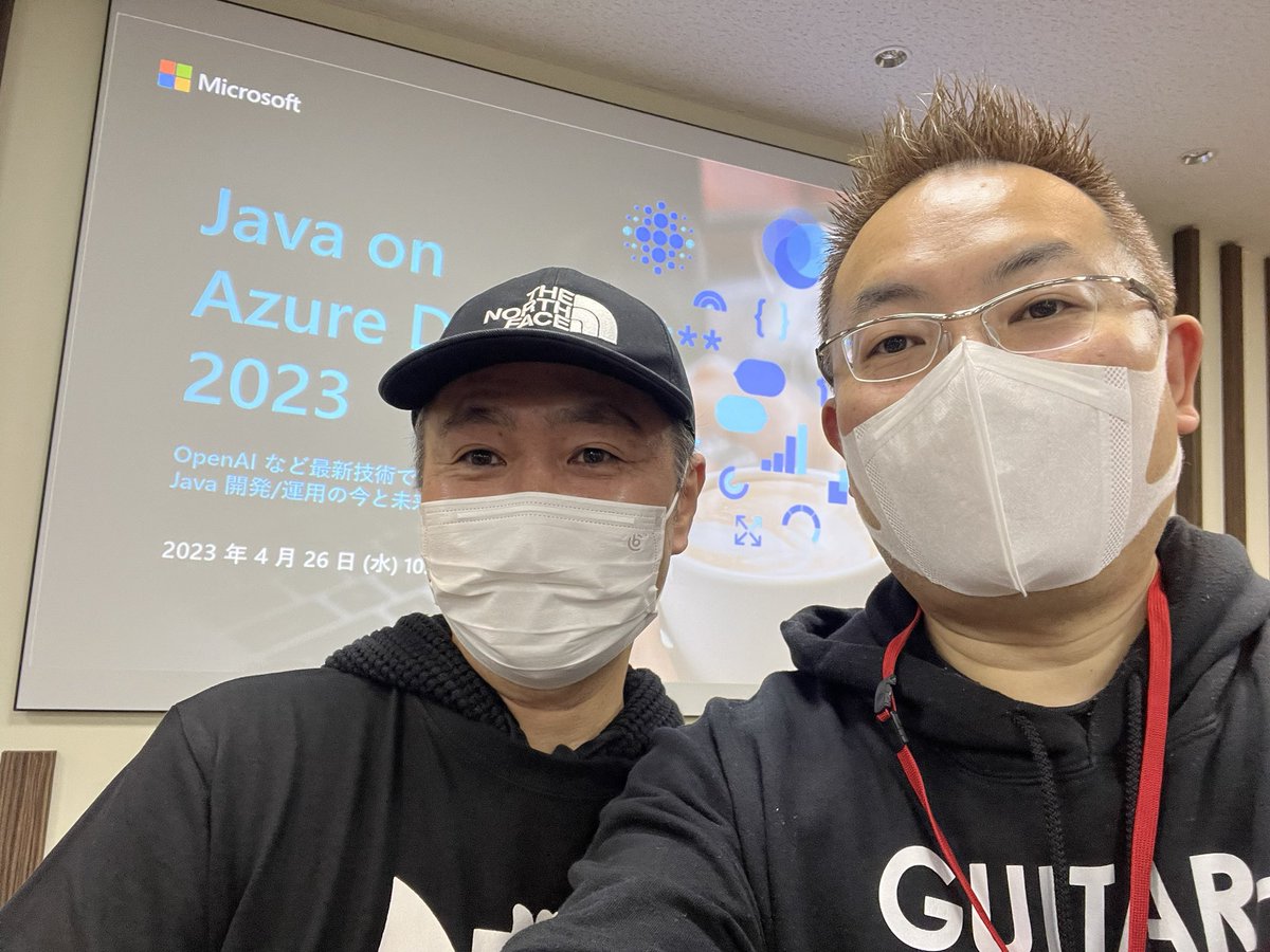 tomihisa's tweet image. 寺田さん @yoshioterada とめっちゃ久々の再会。講演、楽しみです！ #javaonazure #てらだよしおがんばれ