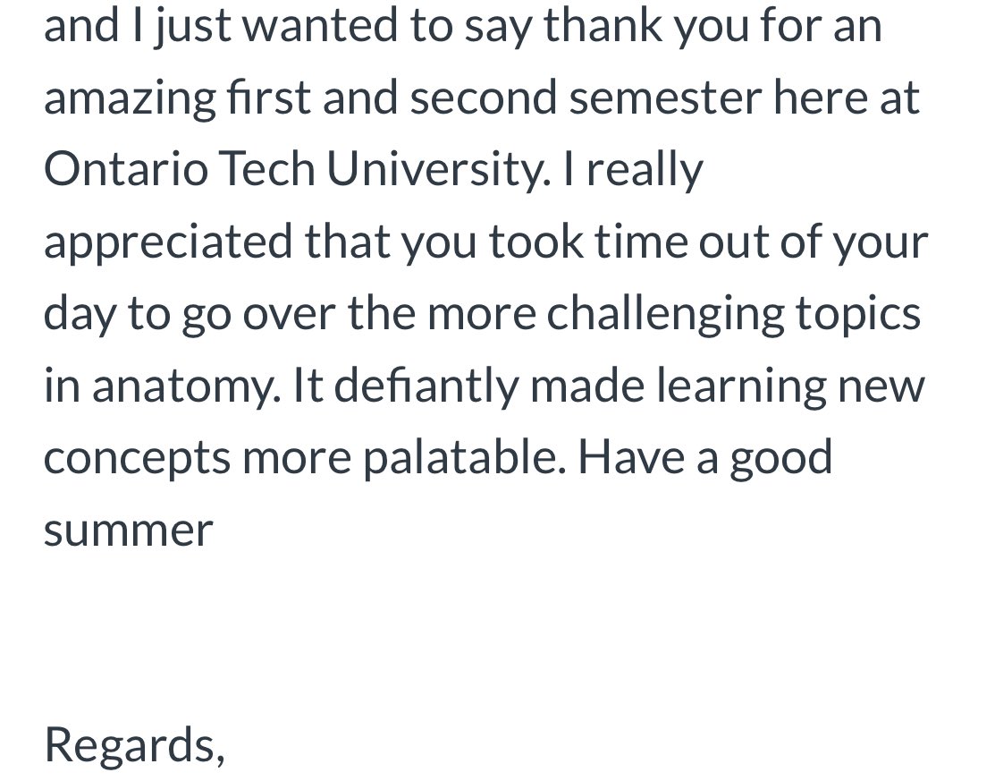 I love our students! Their unsolicited emails are so amazing! ⁦<a href="/ontariotech_u/">Ontario Tech University</a>⁩ ⁦<a href="/OT_FHSc/">Ontario Tech Health Sciences</a>⁩