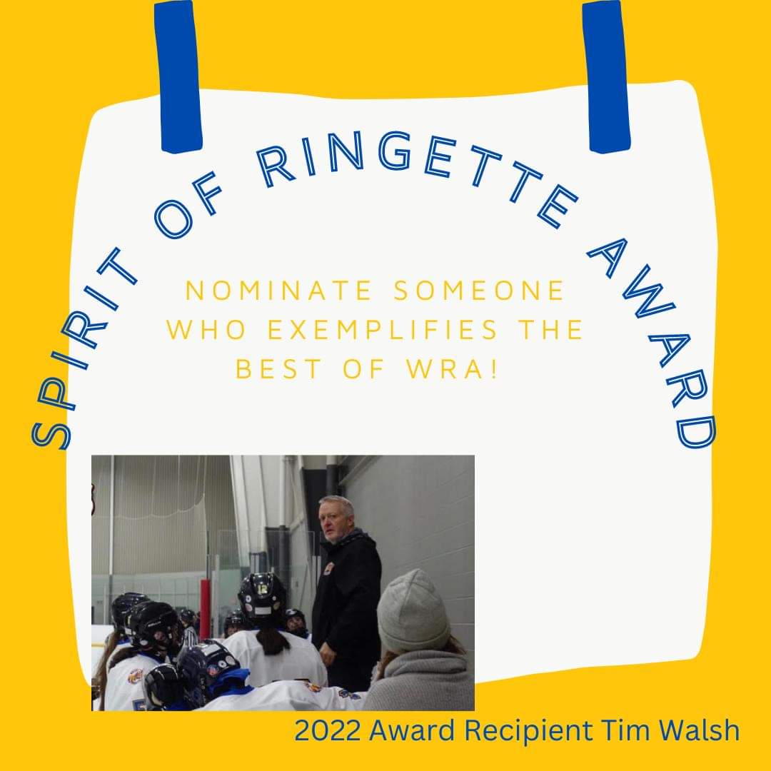 Do you know someone who exemplifies the Spirit of Ringette in WRA? Visit whitbyringette.com under Information to access the nomination form. #giveemwild <a href="/RingetteOntario/">Ringette Ontario</a>