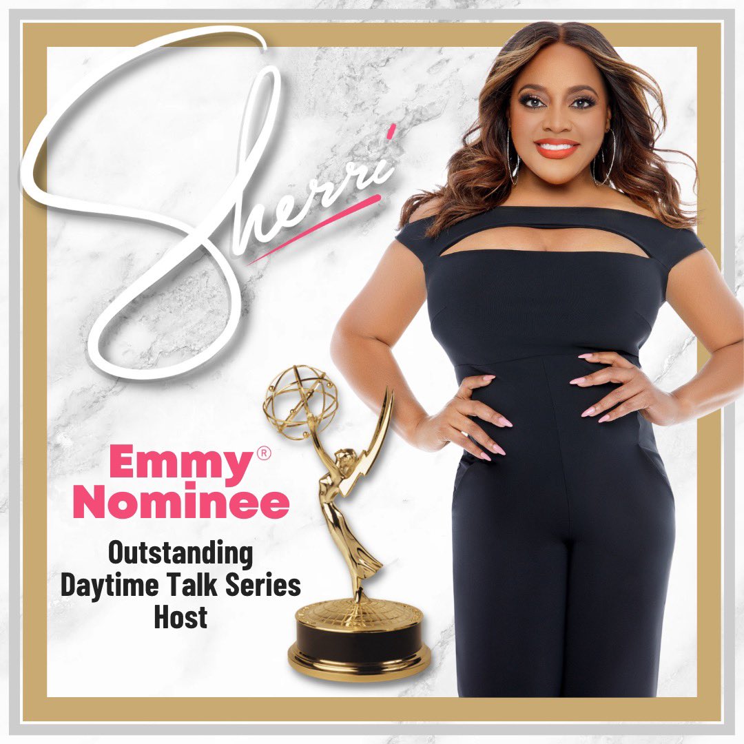 Join us in congratulating <a href="/sherrieshepherd/">Sherri Shepherd</a> on her daytime Emmy nomination for Outstanding Talk Show Host!!! 🎉🎉🎉