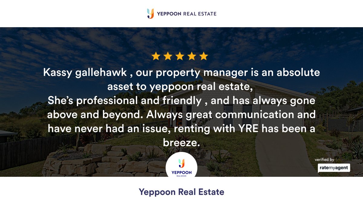 YeppoonRE's tweet photo. Our latest RateMyAgent review in Lammermoor

https://t.co/ECkVfeg7Sb

...
#ratemyagent #realestate #Yeppoon_Real_Estate https://t.co/tUJuxOjNCC