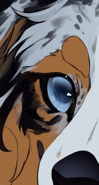 This one is more painterly and I'm having quite a bit of fun with it