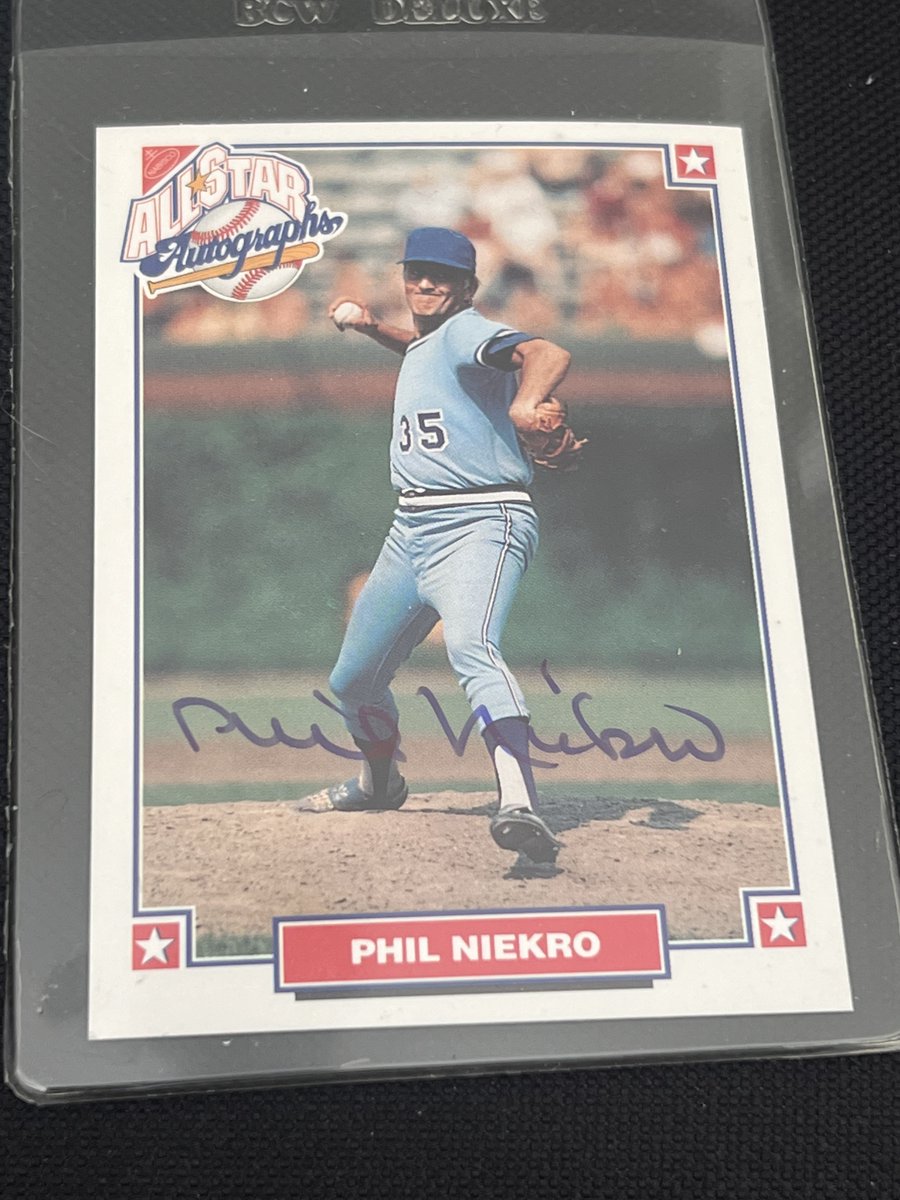 HARDSIGNED ~ PHIL NIEKRO Baseball Card #HardsignedAutograph 1993 Nabisco All Star w/ COA #MLB #baseball #vintage90s #baseballcards #autographed #signed #hardsigned #PhilNiekro #AtlantaBraves #PittsburghPirate #ebayfinds   #sportscards ebay.com/itm/2662241716… #eBay via @eBay