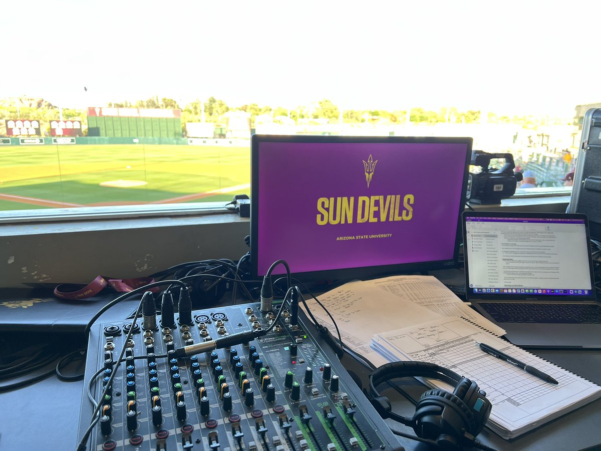 Back on @PAC12insider livestream with @cavanmalayter for @ASU_Baseball and @FullertonBSB. The rivalry renewed at Phoenix Muni.