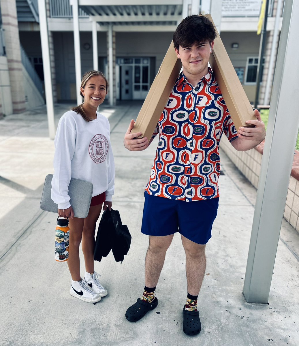 Boca Raton HS (@bocaratonhs) on Twitter photo For our spirit week, seniors wore the colleges that they will be attending. Emma <a href="/Cornell/">Cornell University</a> & Matt <a href="/UF/">FLORIDA</a> ๐ You make us proud #bobcats <a href="/pbcsd/">The School District of Palm Beach County</a> @SommerPBCSD @licatap <a href="/SLLpbc/">Skills for Learning & Life SDPBC</a> <a href="/SafeSchools_PBC/">SafeSchools_PBC</a> #college #bocaraton #highschool For our spirit week, seniors wore the colleges that they will be attending. Emma <a href="/Cornell/">Cornell University</a> & Matt <a href="/UF/">FLORIDA</a> ๐ You make us proud #bobcats <a href="/pbcsd/">The School District of Palm Beach County</a> @SommerPBCSD @licatap <a href="/SLLpbc/">Skills for Learning & Life SDPBC</a> <a href="/SafeSchools_PBC/">SafeSchools_PBC</a> #college #bocaraton #highschool