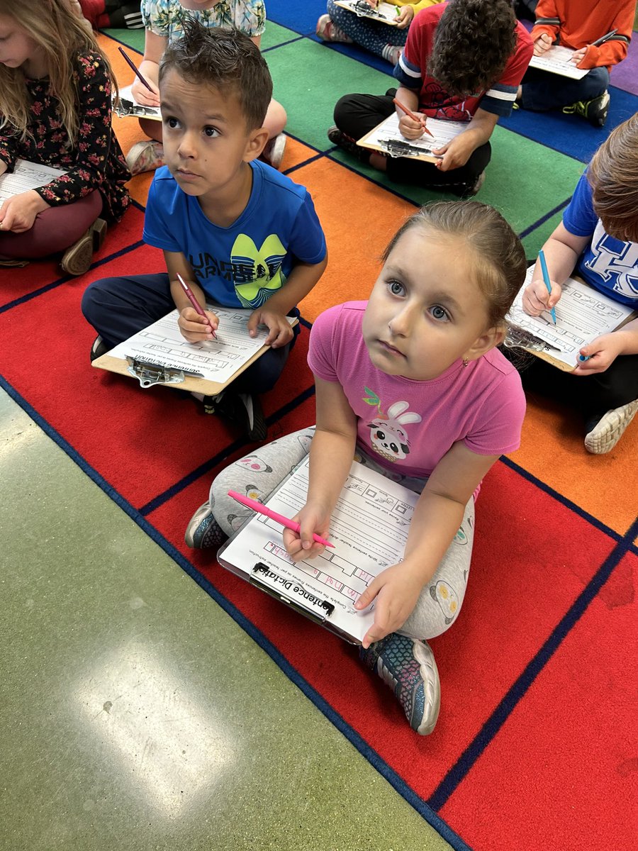 Working hard on our sentence writing before we are first graders 😢