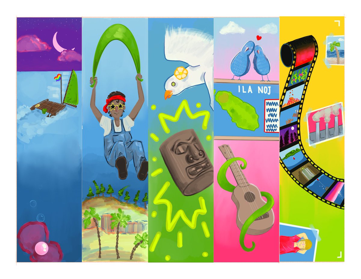 My wife and I are obsessed with #Tchia so I made her some bookmarks ❤️ <a href="/awaceb/">Tchia (Awaceb) 🌴🦜🌸</a> thank you for creating such a beautiful game!