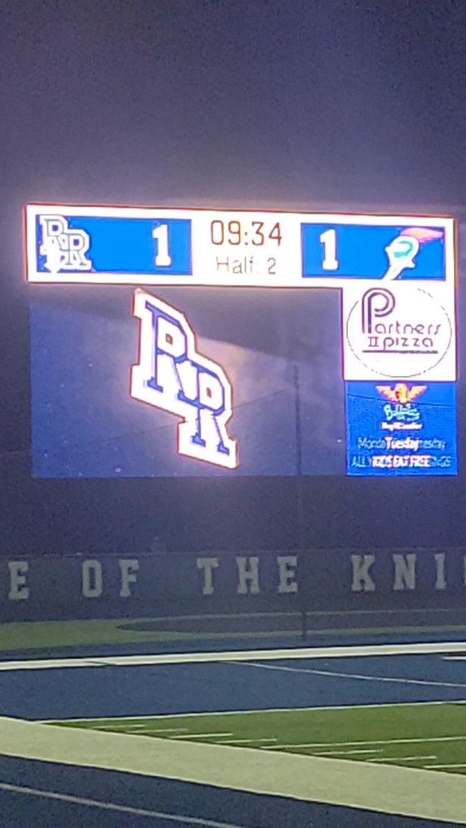 Exciting game! Riverwood boys soccer. All tied up. Let's go Raiders!!