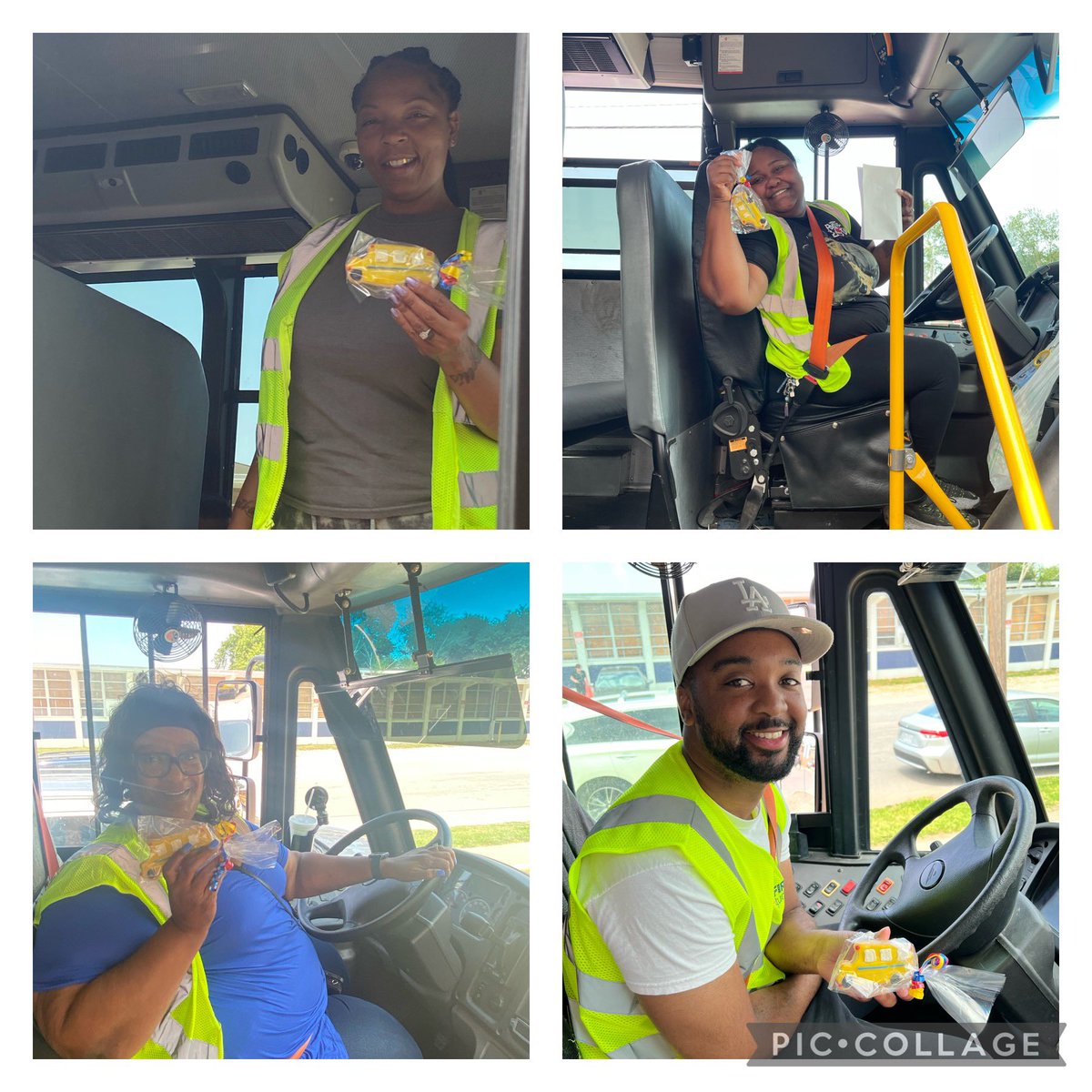 LLeinhardt's tweet image. In honor of School Bus Driver’s Day, thank you to our bus drivers that transport our students safely to and from @RiviereES
