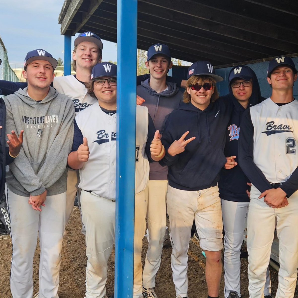 The Braves pick-up win #12 tonight and move to 8-0 in league play.
Justin Liesinger gets the CG, No Hit Win. 5 Inn, 0H,0R,1BB,14Ks.

Drew Burleson 2-3, 1HR
Dylan Barnes 2-3
Justin Liesinger 2-3, 1 Triple
Dallas Adler 2-2
Ethan Alder 2-3
Casey Edward's 2-2
Abram Normand 1 Double