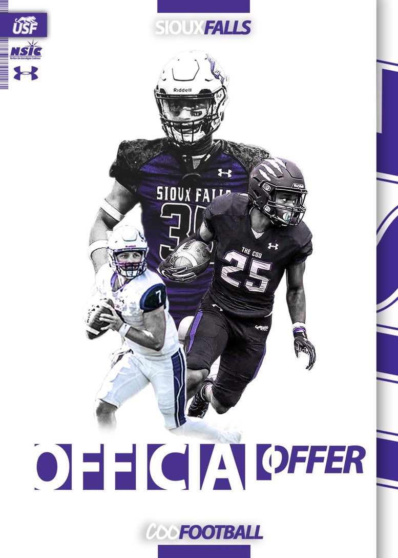 After an amazing call with <a href="/Coach_Boes/">Bryan Boesen</a> I’m extremely excited and blessed to announce that I have received an offer to play @USFCooFootball! Thank you so much to the USF staff for the opportunity! <a href="/JimGlogowski/">Coach Glo</a> <a href="/CoachHalder/">Ben Halder</a> @JakeKirsch7 <a href="/NWahlScouting/">Nate Wahl</a> <a href="/ByronMNFootball/">Byron Bears Football</a>