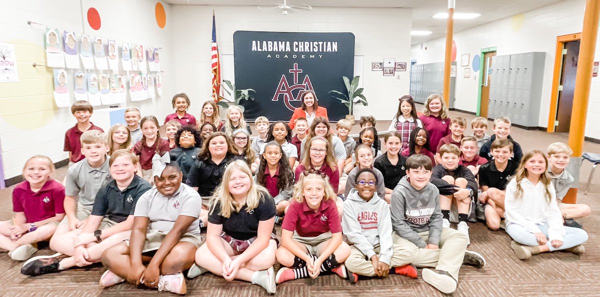 SenKatieBritt's tweet photo. Thanks to @ACAEagles for allowing me to visit a great group of 4th graders in Montgomery! I enjoyed sharing a few thoughts on being unafraid to fail and being true to ourselves.

Grateful for educators across Alabama helping our children reach their full potential. https://t.co/nhU0kDr9YZ