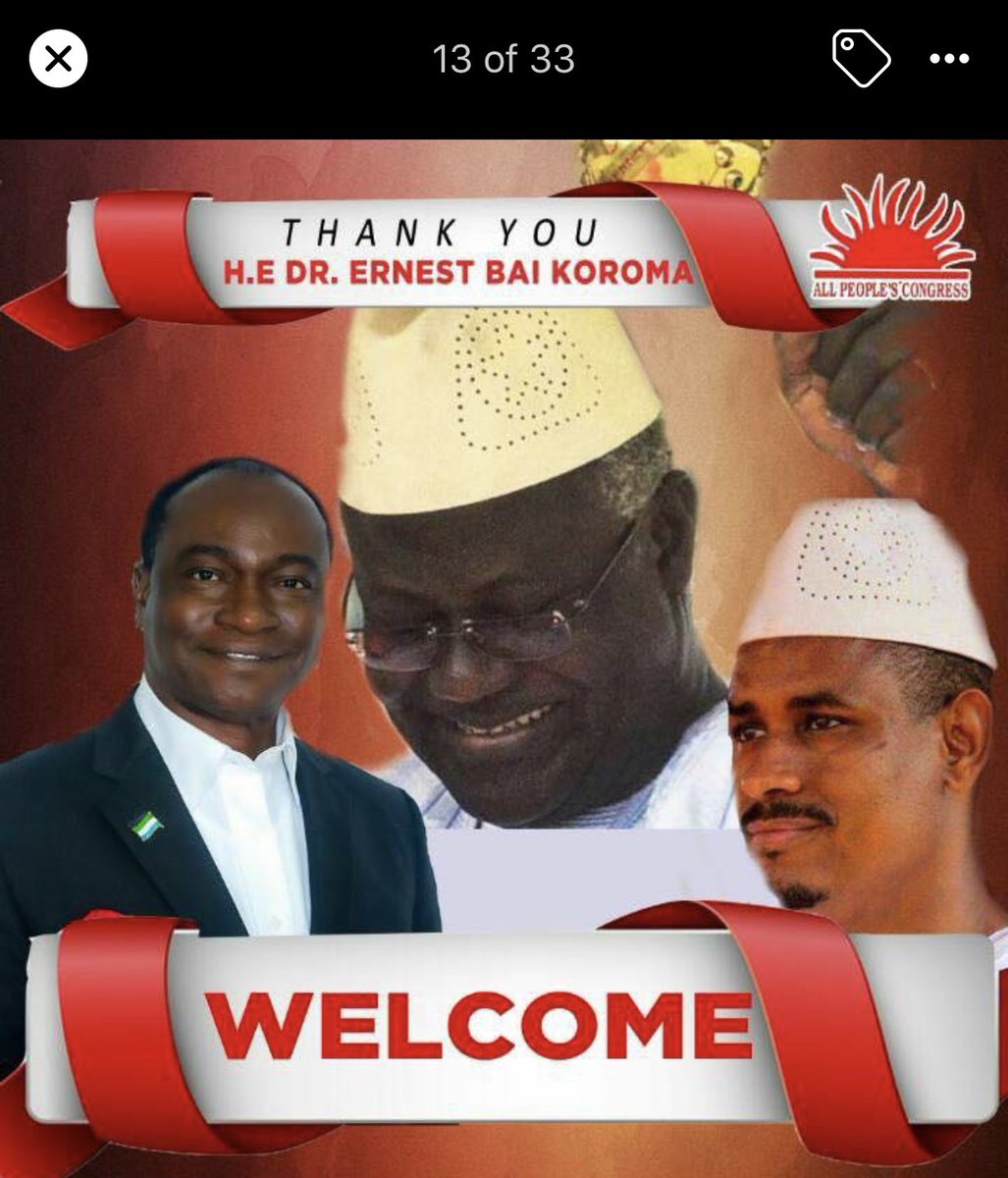 fatu_kanu7's tweet photo. Ernest Bai Koroma tell your errand boy, Hon. Chernor R. M. Bah (Cherricoco) to start campaigning. This will make it easy to oust Samura Kamara so Cherricoco can emerge as the APC flagbearer. #Old4New
@Aconteh6 @ebklegacy @HonChernor @LisaJChesney @EUinSierraLeone @SylOlaBlyden https://t.co/PjDZqgf5ZP