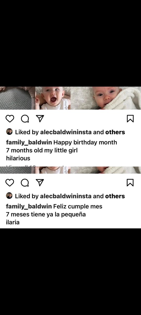 smallerpepino's tweet photo. #HilariaBaldwin #AlecBaldwin y'all like strangers saying 'my little girl'? Exactly how many fan pages is your insane wife running? SEVERAL. This is her fake Spanish. Same errors. Who else in #Hollywood would tolerate this sort of child stalking? #pepino #stopexploitingkids #RUST https://t.co/J5pqUMYvwP