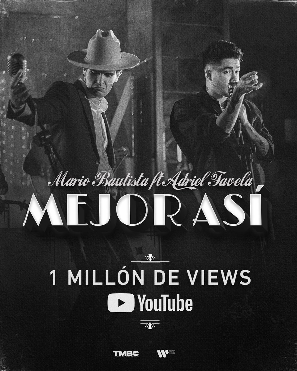 mariobautista_'s tweet photo. Llegamos al 1,000,000 de views familia de mi vida!!! EN 24 HORAS SE LOGRÓ ALV 🗣️ sigamos creando este hit juntos ❤️‍🩹❤️‍🩹❤️‍🩹 https://t.co/W23NKlKSif