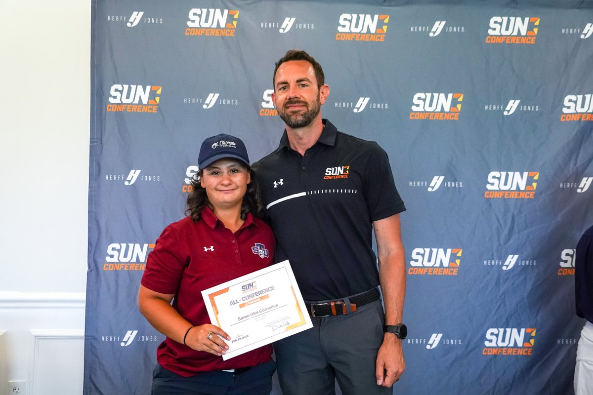 STUGolf_'s tweet photo. Congratulations to Serah Khanyereri and Samantha Cornelius on being named to the All-@SunConference Team! ⛳️🏆

#STUGolf // #GoBobcats https://t.co/ge4Om6mX7A