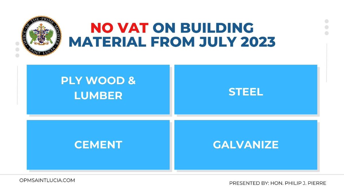 maundylewis's tweet photo. In case you missed it! Here are a few of the initiatives Prime Minister @PhilipJPierreLC announced in his 2023/24 Budget Address https://t.co/zVobFzW8yS