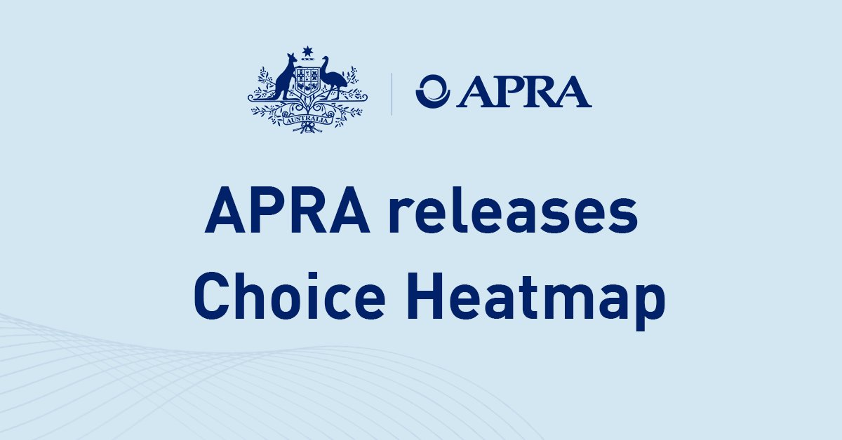 APRA increases transparency of Choice super products with latest heatmap bit.ly/41DkSkp #APRA #superannuation