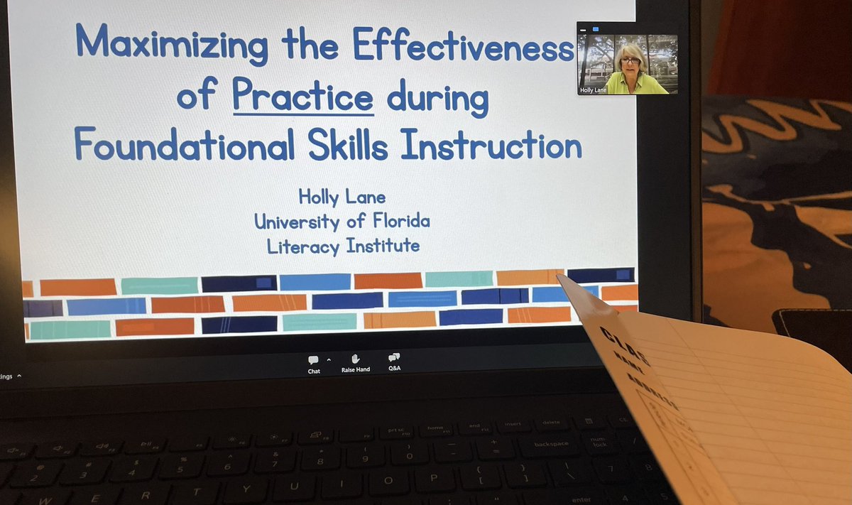 lcfettes's tweet photo. So many brilliant reminders and nuggets from @HollyLanePhD in tonight’s webinar from MSJ’s Center for Reading Science, from how we get to fluent reading, why  automaticity matters, the importance of ongoing/interleaved practice, and how our support must match S needs. https://t.co/rCmSDjDKO0