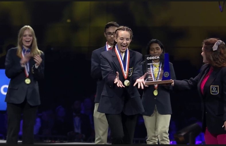 AcpDeca's tweet photo. Congrats to Denise Magarinos! First ACP DECA member to place at ICDC! #ACPMeansBusiness https://t.co/O0OcSlPAyi