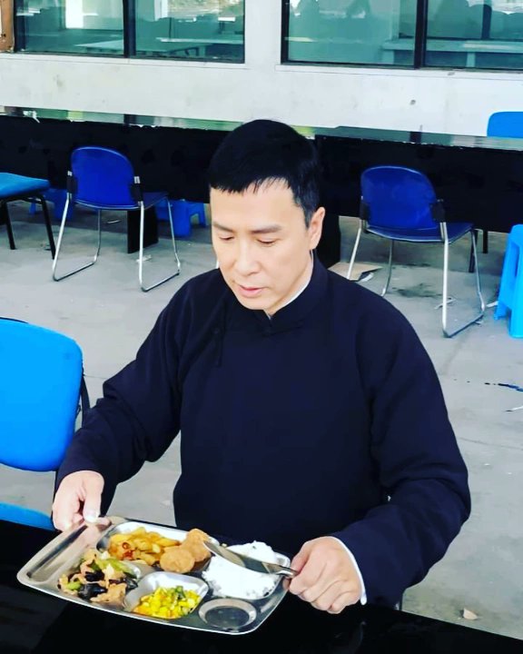 Lunch with #donnieyen on the set of Ip Man