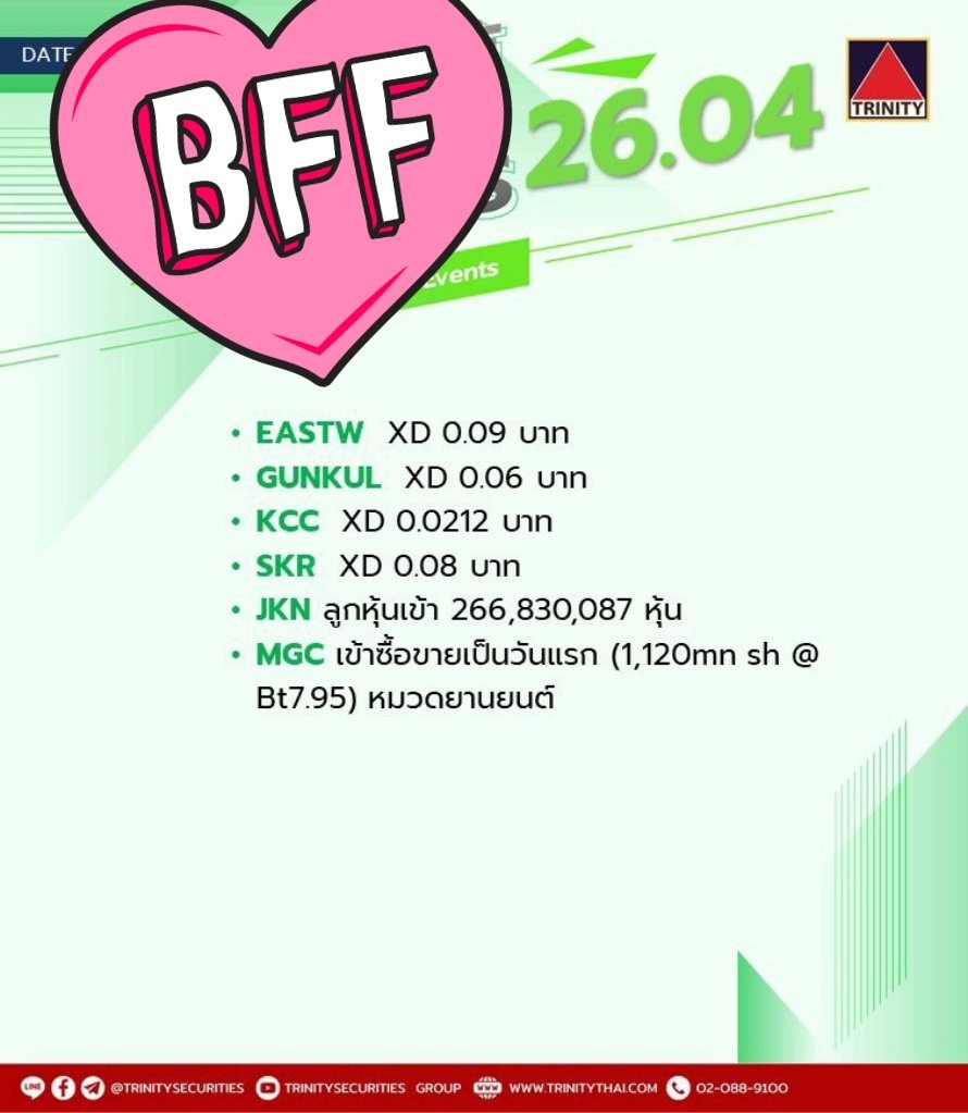 bunnytrader2's tweet photo. #eastw #gunkul #kcc >>>Xd ,รับปันผล
#jkn มีผลต่อราคาไหมน้าา
ไอพีโอ #หุ้นipo. #mgc 7.95 จะเปิดเท่าไรรรร https://t.co/YUgD1tJt6O