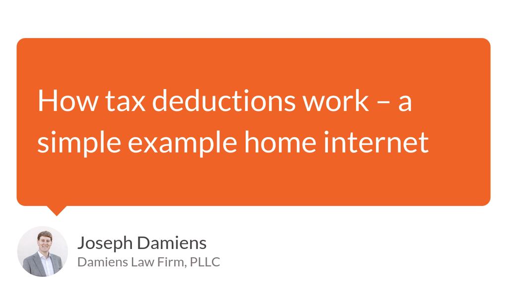 Remember that tracking the percentage of home internet use for personal and business use is essential.

Read more 👉 damienslaw.com/how-tax-deduct…

#SingleMemberLlc #SoleProprietor #BusinessRelatedCosts #BusinessOwner #TaxDeductions #TaxPlanning #BusinessTax #ProfessionalWorkHelping