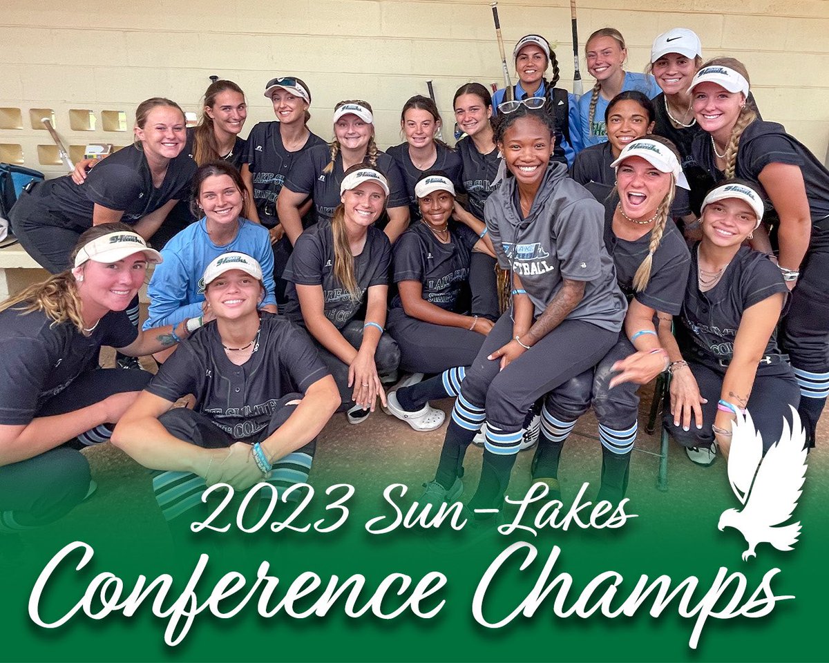 LakehawkSports's tweet photo. CHAMPS! The Lakehawks defeated SJRSC this evening to capture a program-first &amp; LSSC Athletics-first conference title! 

Darian Pippin tossed a complete-game shutout with nine Ks 🤘 #WingsUp 

Read more below! 
https://t.co/ImKjlkLrrR https://t.co/UwJMFfVNyg