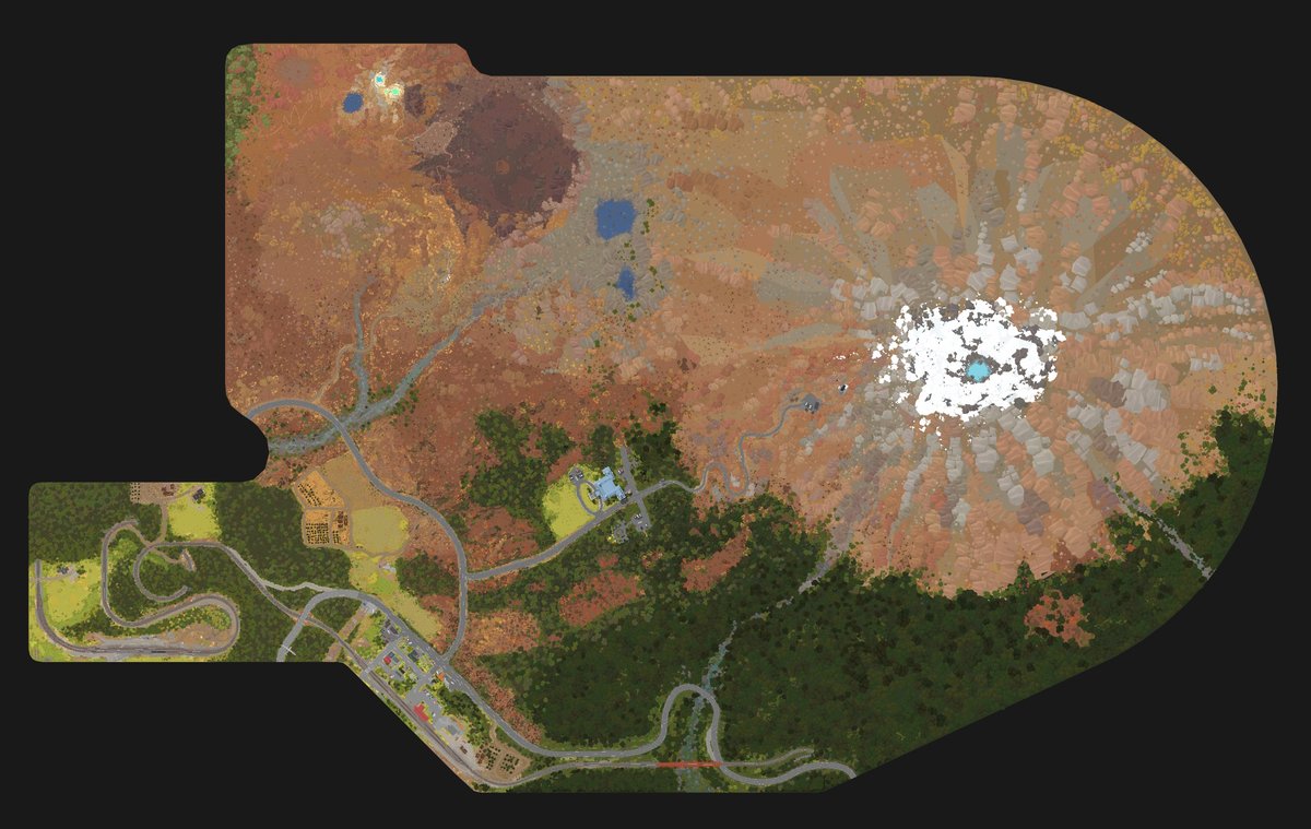 gaugepunk's tweet photo. The National Park map for #RollingLine is almost done!! All of the detailing is done (aside from the extended skybox) and all that's left are finishing touches (like Easter Eggs!) https://t.co/0qwj9M3zNA