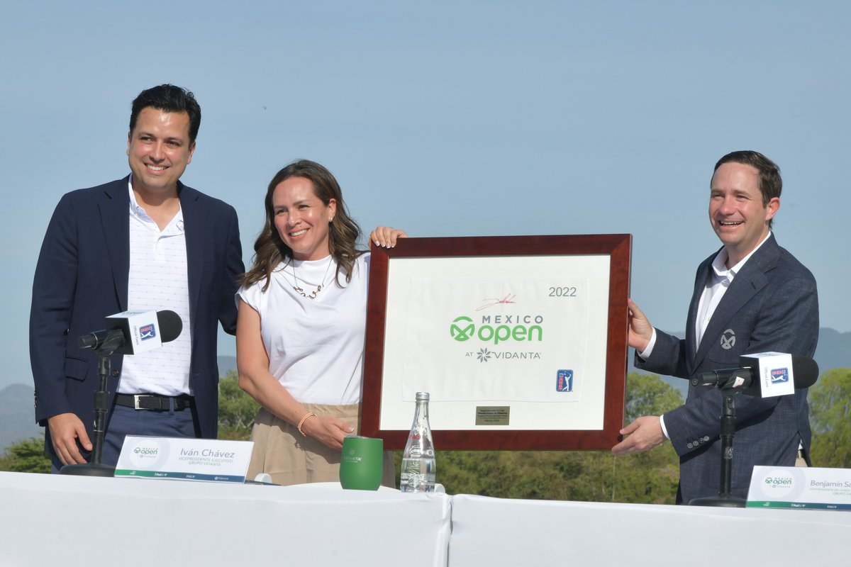 SalinasBenjamin's tweet image. ¡Arrancamos el @MexicoOpenGolf! 
Gracias @Vidanta, @PGATOUR y @fedmexgolf por todo su apoyo para hacer este torneo posible.  
El golf en México está en su mejor momento y nuestra misión es ser una auténtica vitrina para los golfistas mexicanos y latinos⛳️
¡Qué viva el golf!