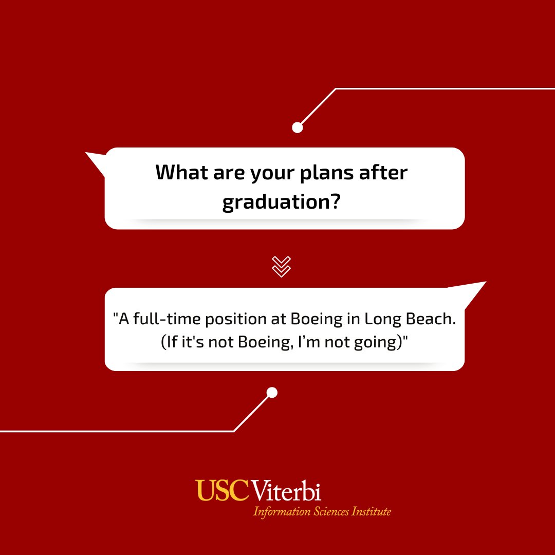 USC_ISI's tweet photo. Join us in congratulating our graduating #classof2023! โ
โ
Jingfeng Di is graduating with a Master of Science in #AstronauticalEngineering, which he obtained under the supervision of David Barnhart. โ
โ
Congrats, #grad!โ
โ
@USC @USCViterbi โ
#Graduate #stemgrad #space https://t.co/OEQUgkM7HT
