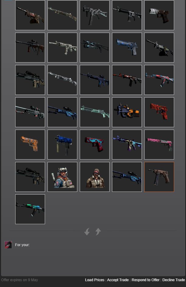 ParadoxTrades's tweet photo. First cash trade. Bought my friends whole inventory. Will be up for trade in 7 days! https://t.co/Bdqt1K7ssN